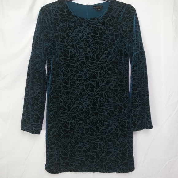 Adrienne Vittadini Velvet Floral Dress - Picture 1 of 6